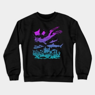 Free Diving My Kind Of Therapy Crewneck Sweatshirt